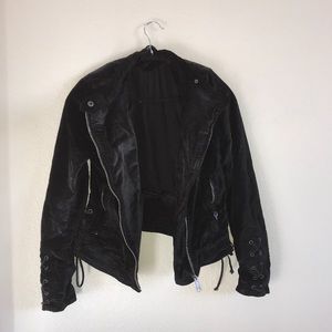 Black velvet jacket